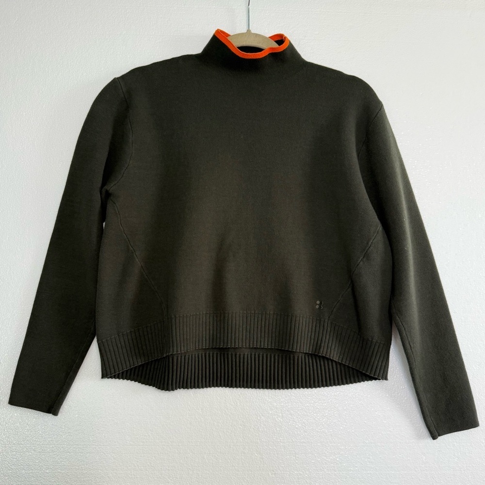 Sweaty Betty Serenity Jumper Sweater Women Size S pullover Knit Dark Green - Picture 4 of 13
